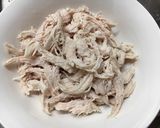 春菊と胸肉のわさびドレのサラダ作り方2写真