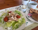 アヒージョ風ササミとプチトマトのサラダ🥗作り方5写真