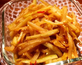 作り置き☆大根の皮できんぴら大根作り方3写真