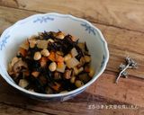 ひじきの煮物リメイク☆ごま香る♪まぜご飯作り方3写真