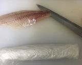 スズキの薄造りꕀ花びら盛りꕀ作り方5写真