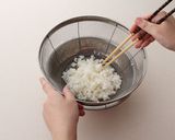 レタスとハムのパラパラチャーハン作り方3写真