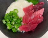 まぐろとしらすのねばとろ丼作り方4写真