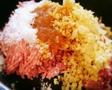 二色丼用の甘辛い豚そぼろ作り方2写真