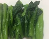 焼肉のタレ＆マヨ小松菜と油揚げの簡単和え作り方3写真