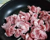 ゴボウと豚コマの甘辛作り方4写真