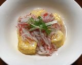 余った卵焼きでカニカマあんかけ作り方2写真