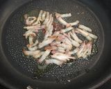 ケールとベーコンの炒め物～粉チーズ風味～作り方3写真