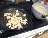 春野菜と海老のクリームパスタ作り方3写真
