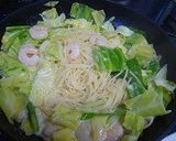春野菜と海老のクリームパスタ作り方5写真