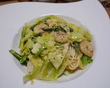 春野菜と海老のクリームパスタ作り方6写真