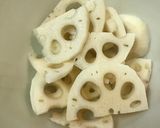 蓮根と小えびの天ぷら作り方1写真