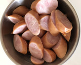 キャベツとソーセージでとん平焼き！作り方1写真