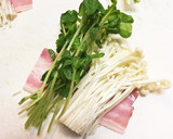 節約おかず！エノキと豆苗のベーコン巻き♡作り方1写真
