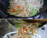 セロリともやしと豚肉の豆板醤炒め作り方4写真