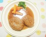 鶏ひき肉の照り焼きハンバーグ作り方5写真