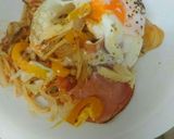 スパ風焼きそばとハムエッグ作り方3写真