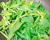 ほうれん草バター炒め作り方1写真