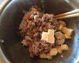 チーズで味変。納豆と鶏そぼろのまぜご飯作り方2写真