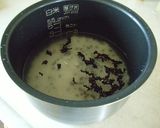 甘納豆赤飯で甘さ控えめ桜餅風♪作り方2写真