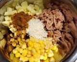 カレー風味のツナコーンぎょうざ作り方3写真