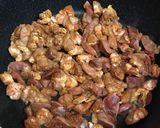 ブリのアラ出汁と鳥モツ系のサラサラカレー作り方4写真