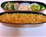 スヌーピー♪ハート♪デコ弁当　簡単可愛い作り方3写真