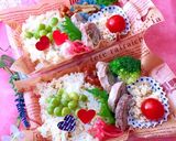 スヌーピー♪ハート♪デコ弁当　簡単可愛い作り方6写真