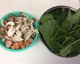 時短！簡単！ほうれん草としめじの油炒め作り方1写真
