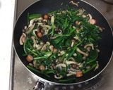 時短！簡単！ほうれん草としめじの油炒め作り方3写真