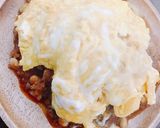 ひき肉オムライス？味ほぼハンバーグライス作り方2写真