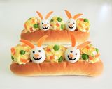 うさぎとイースターエッグの卵サンドイッチ作り方3写真