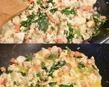 ほうれん草の炒りたま豆腐作り方4写真