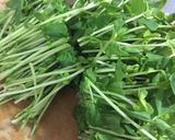豆苗とうすあげの塩昆布和え作り方1写真