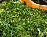 アンチエイジング◎ゴマたっぷり大根菜炒め作り方5写真