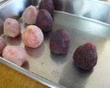 二色のいちご大福♡作り方1写真