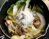 白菜と鶏肉のクリーム煮作り方5写真