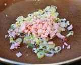 300人☆焦がし醤油にんにくチャーハン作り方4写真
