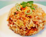 400レポ☆焦がし醤油にんにくチャーハン作り方8写真