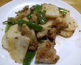 鶏肉と長芋の粒マスタード炒め作り方8写真