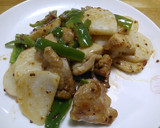 鶏肉と長芋の粒マスタード炒め作り方8写真