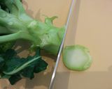 ブロッコリーの葉と芯の捌き方と茹で方作り方2写真