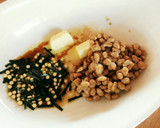 簡単！ほうれん草とたっぷり納豆パスタ。作り方3写真