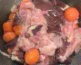 【男飯】鶏キンカンと鶏らレバーの甘煮作り方1写真
