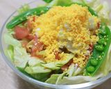 春キャベツとえんどうのミモザサラダ作り方5写真