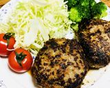 ブロッコリーの茎入り☆ハンバーグ作り方3写真