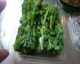 最速の菜の花の酒蒸しのしらす乗せ作り方4写真
