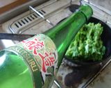 最速の菜の花の酒蒸しのしらす乗せ作り方6写真