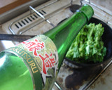 最速の菜の花の酒蒸しのしらす乗せ作り方6写真
