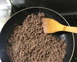 ひき肉ともやし丼作り方1写真